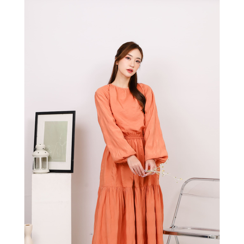 AE Piona - Dress Bergaya Tiered Katun Nyaman - Image 9