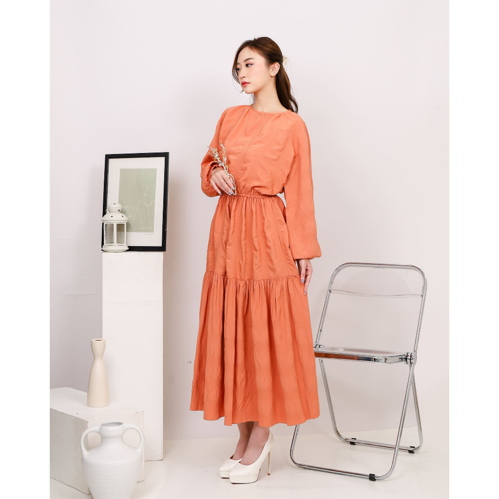 AE Piona - Dress Bergaya Tiered Katun Nyaman - Image 8