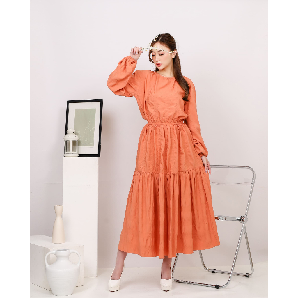 AE Piona - Dress Bergaya Tiered Katun Nyaman - Image 7