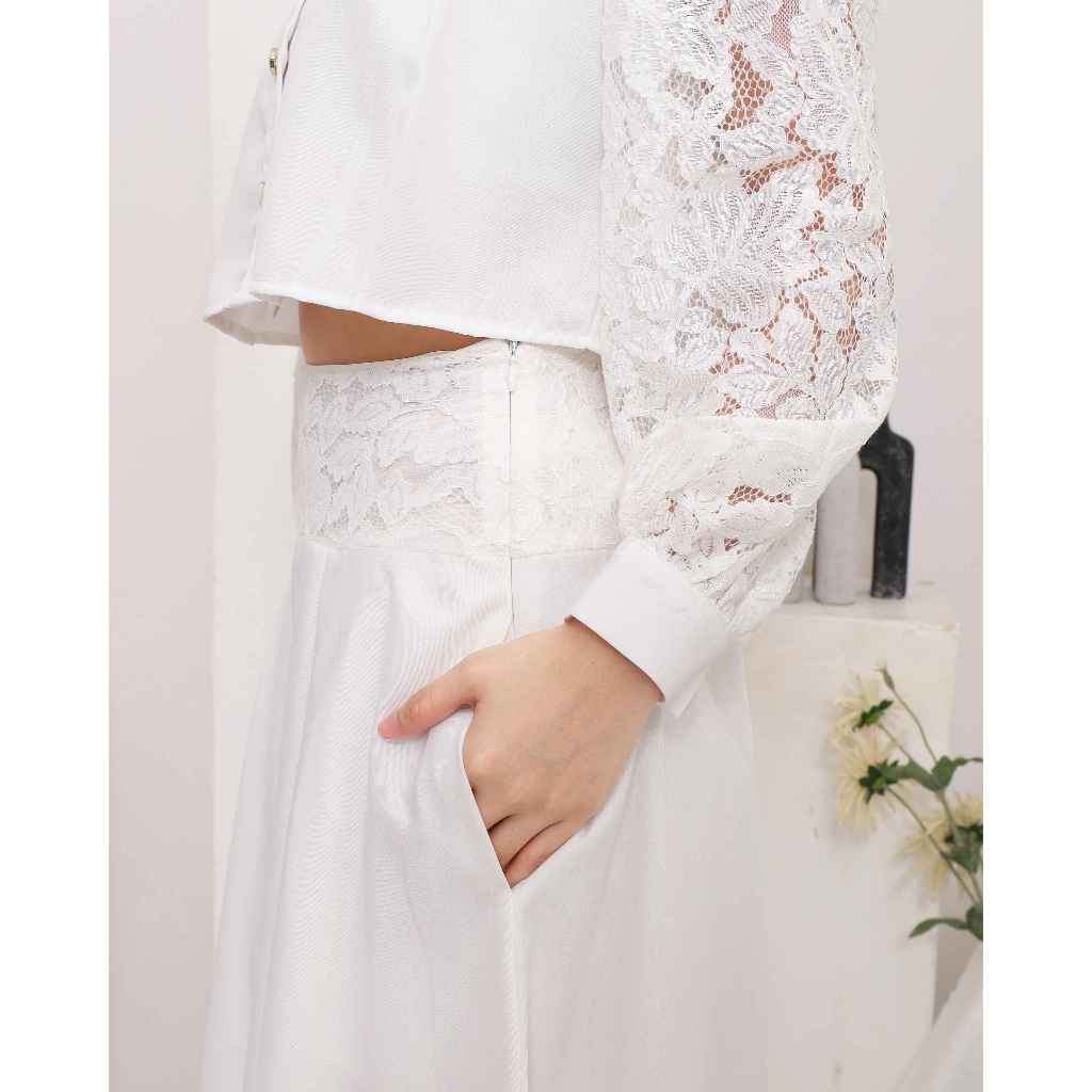 AE PIONA - High Waist pleated Maxi Skirt - Image 6