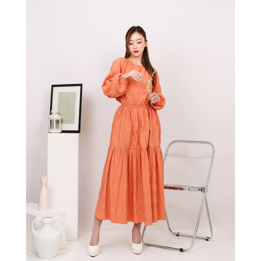 AE Piona - Dress Bergaya Tiered Katun Nyaman - Image 6