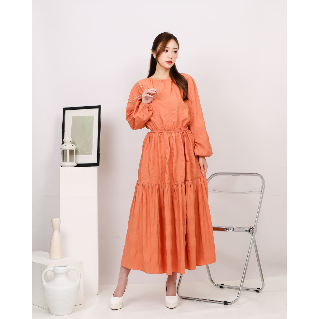 AE Piona - Dress Bergaya Tiered Katun Nyaman - Image 5