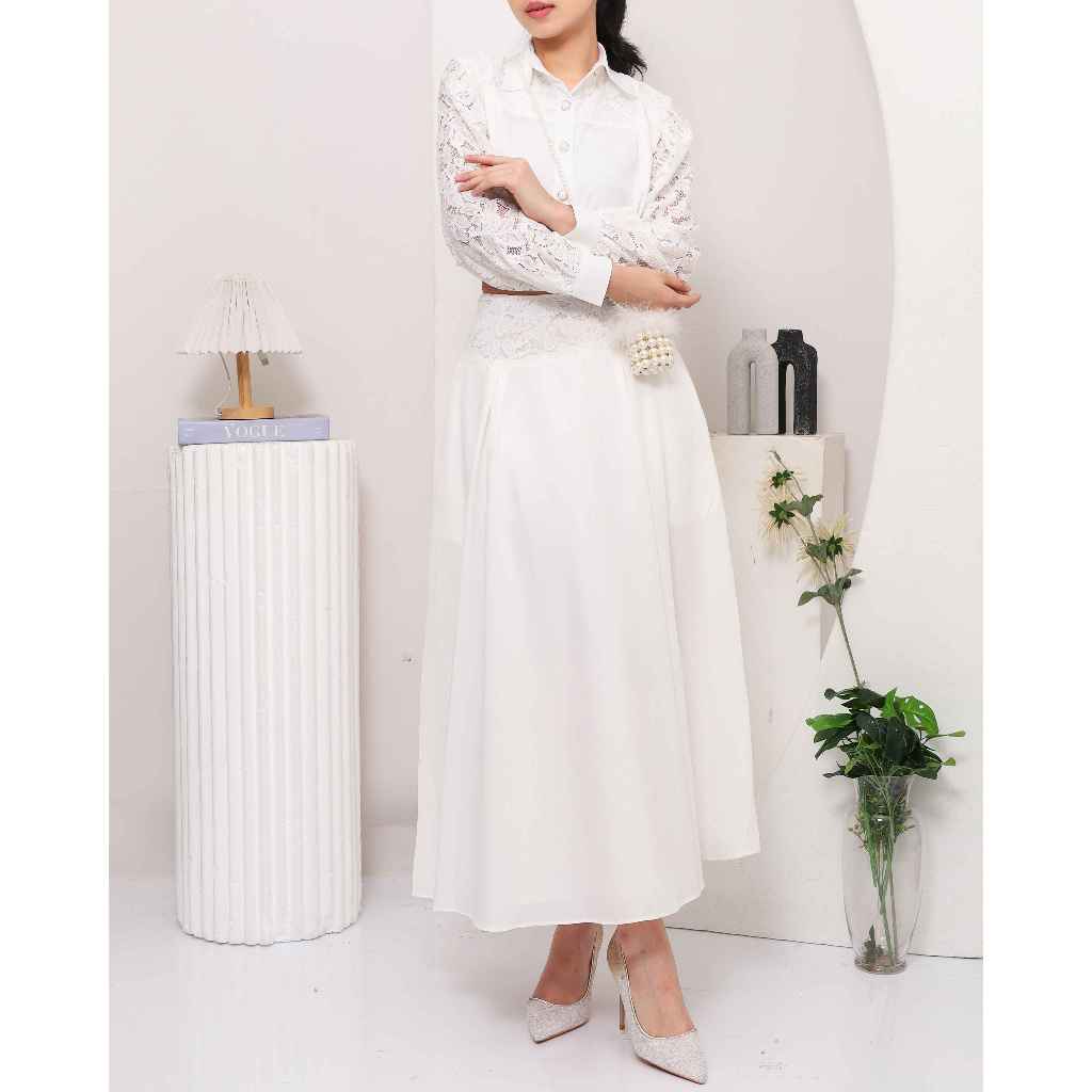 AE PIONA - High Waist pleated Maxi Skirt - Image 4