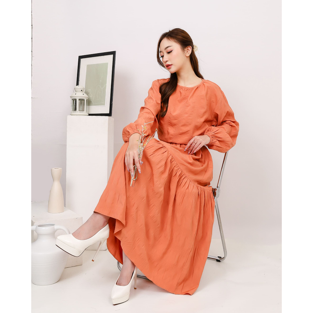 AE Piona - Dress Bergaya Tiered Katun Nyaman - Image 4