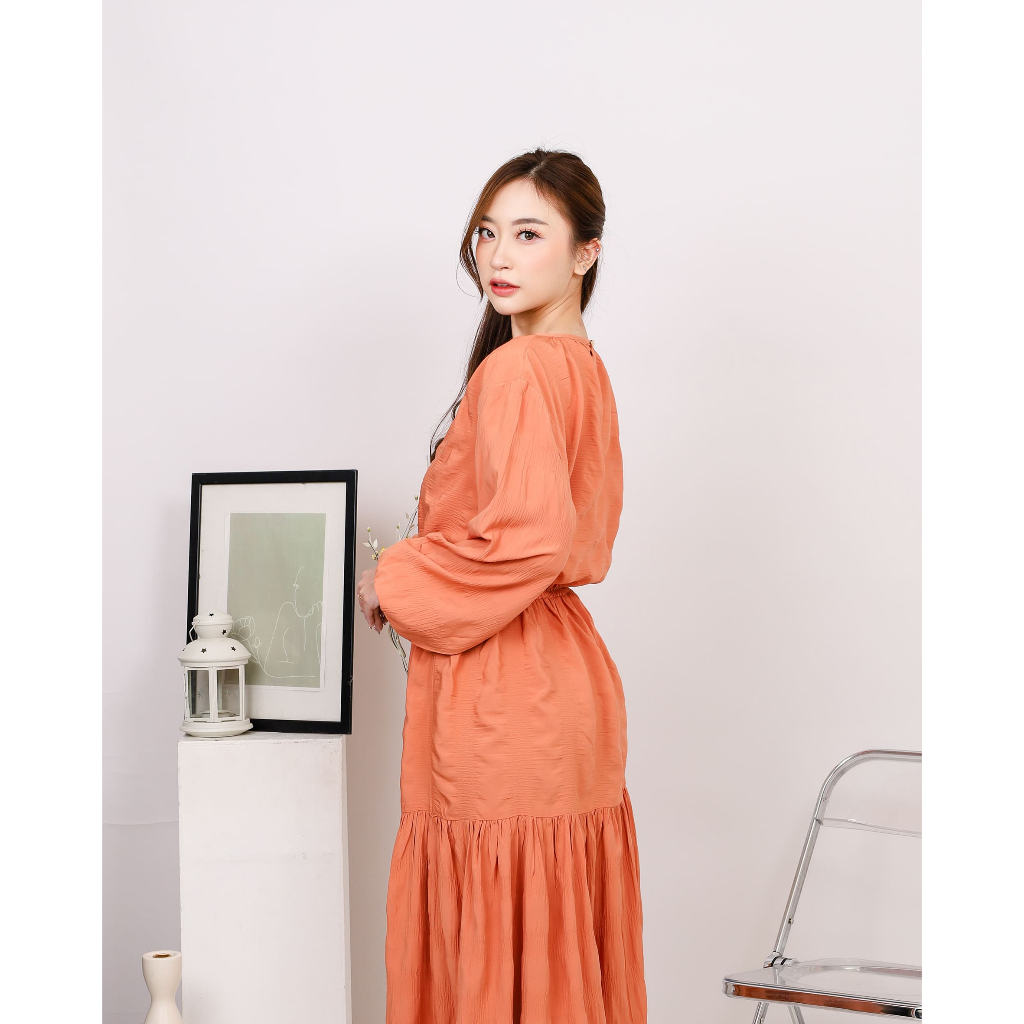 AE Piona - Dress Bergaya Tiered Katun Nyaman - Image 3